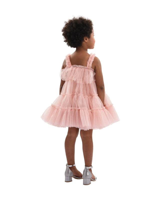kids atelier mimi tutu Light Pink Isoldea Tulle Ruffle Dress