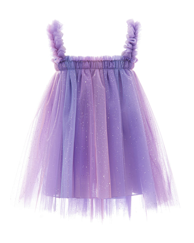 kids atelier mimi tutu Purple Serenya Glitter Tulle Dress
