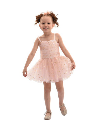 kids atelier mimi tutu Light Pink Marivelle Sequin Tulle Dress