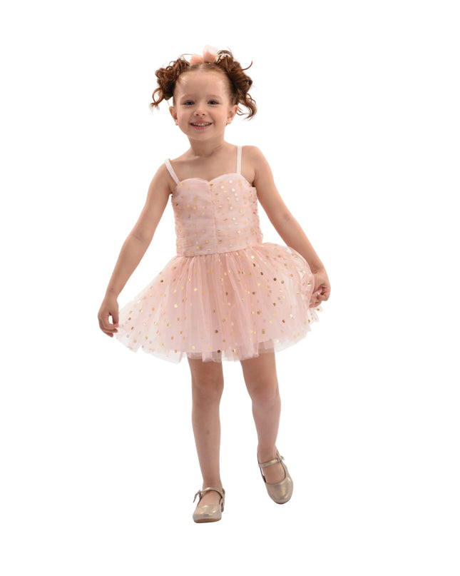 kids atelier mimi tutu Light Pink Marivelle Sequin Tulle Dress