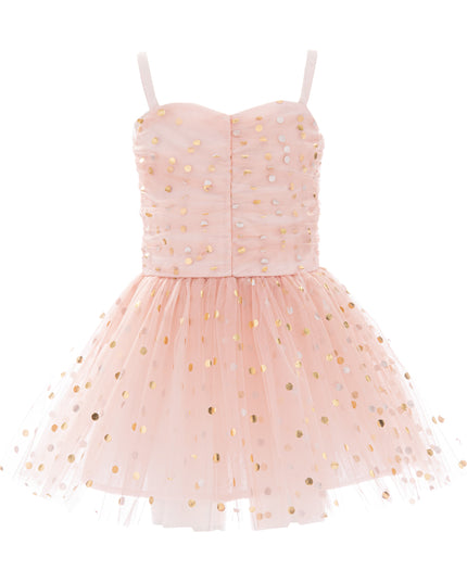 kids atelier mimi tutu Light Pink Marivelle Sequin Tulle Dress