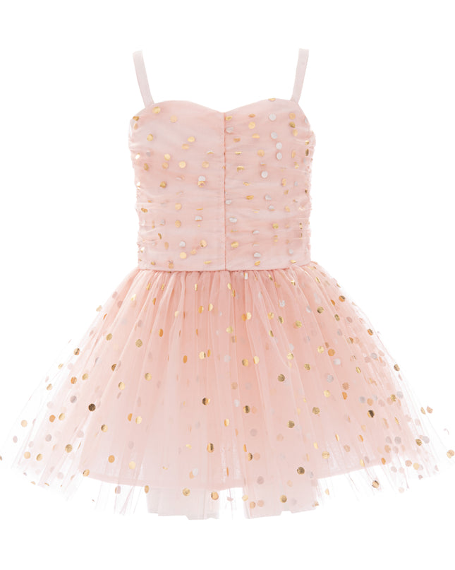 kids atelier mimi tutu Light Pink Marivelle Sequin Tulle Dress