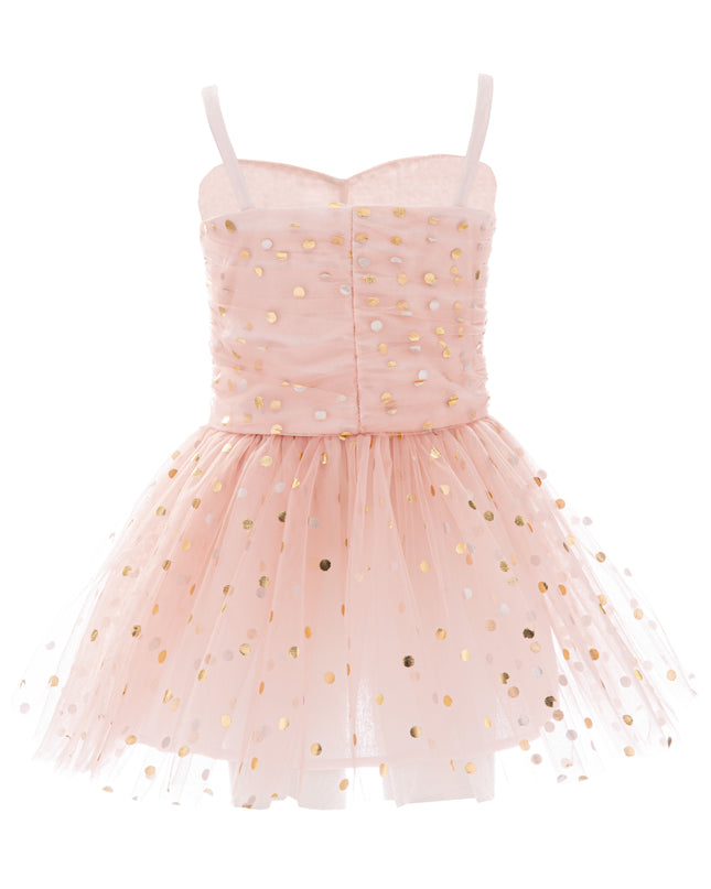 kids atelier mimi tutu Light Pink Marivelle Sequin Tulle Dress