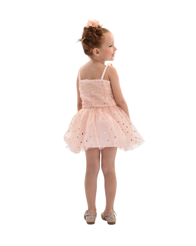 kids atelier mimi tutu Light Pink Marivelle Sequin Tulle Dress
