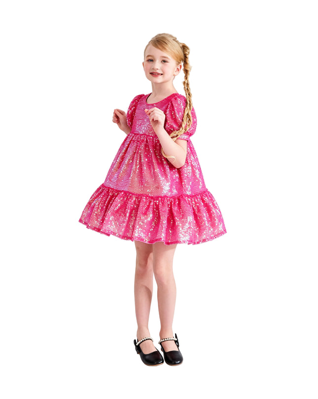kids atelier mimi tutu Pink Elira Sequin Party Dress