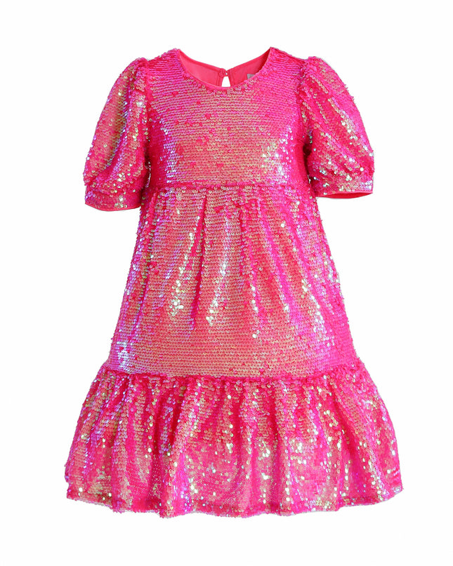 kids atelier mimi tutu Pink Elira Sequin Party Dress