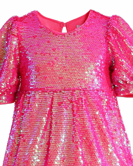 kids atelier mimi tutu Pink Elira Sequin Party Dress