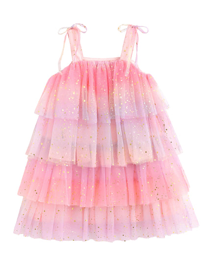 kids atelier mimi tutu Pink Lysette Glitter Tier Dress