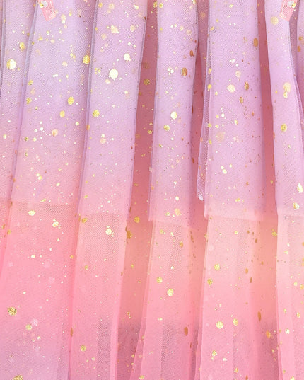 Pink Lysette Glitter Tier Dress