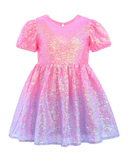 kids atelier mimi tutu Pink Sorella Sequin Flared Dress