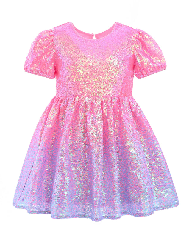 kids atelier mimi tutu Pink Sorella Sequin Flared Dress