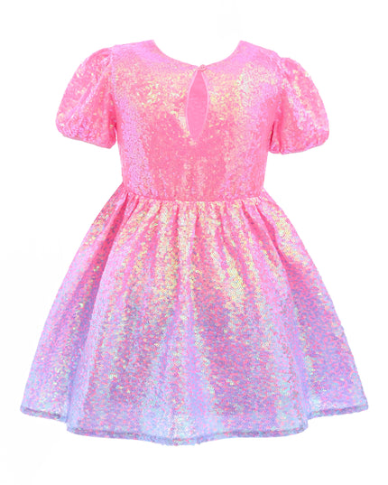 kids atelier mimi tutu Pink Sorella Sequin Flared Dress