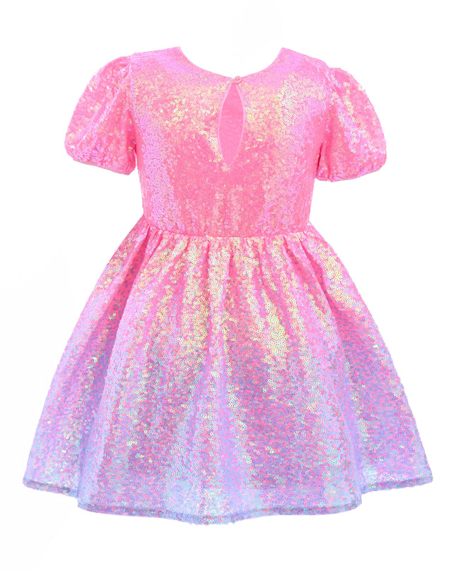 kids atelier mimi tutu Pink Sorella Sequin Flared Dress