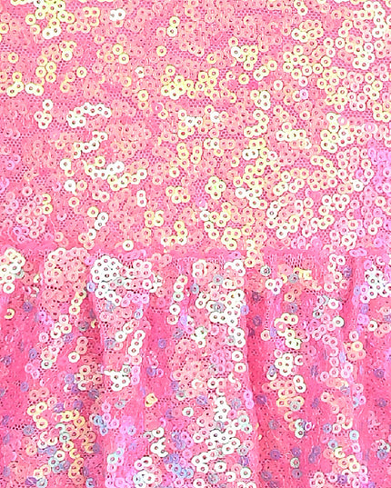 Pink Sorella Sequin Flared Dress