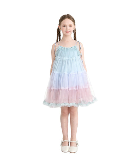 kids atelier mimi tutu Blue Virelle Gradient Tulle Dress