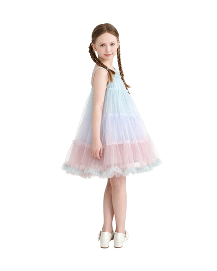 kids atelier mimi tutu Blue Virelle Gradient Tulle Dress