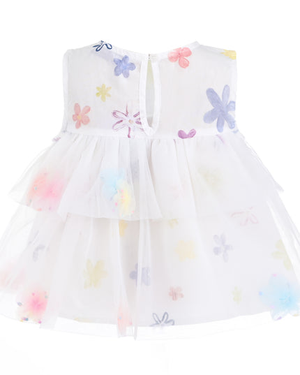 kids atelier mimi tutu White Aveloria Floral Ruffle Set