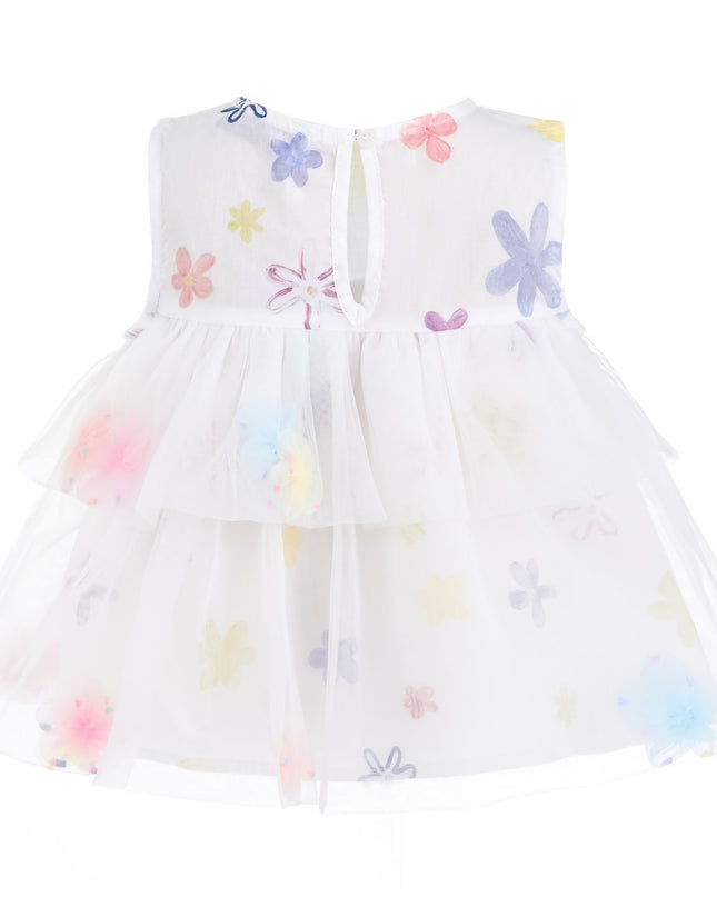 kids atelier mimi tutu White Aveloria Floral Ruffle Set