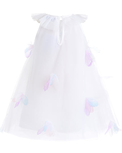 kids atelier mimi tutu White Pastel Seraphielle Petal Tulle Dress