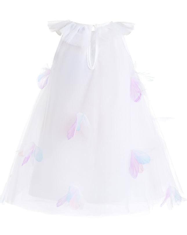 kids atelier mimi tutu White Pastel Seraphielle Petal Tulle Dress