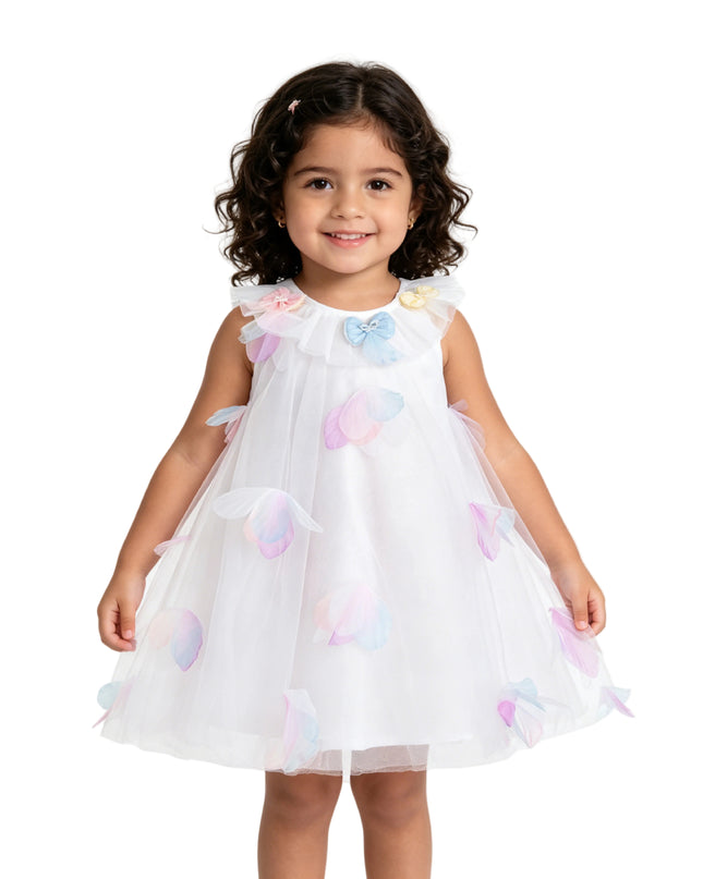 kids atelier mimi tutu White Pastel Seraphielle Petal Tulle Dress
