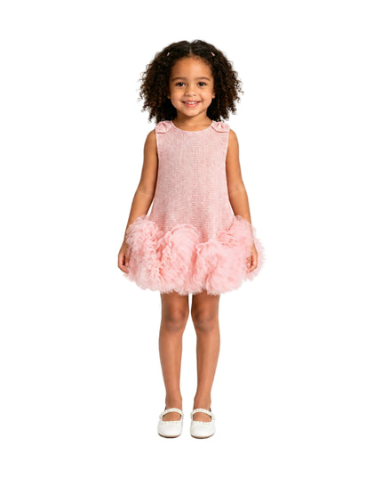 kids atelier mimi tutu Light Pink Kanya Ruffled Tulle Dress