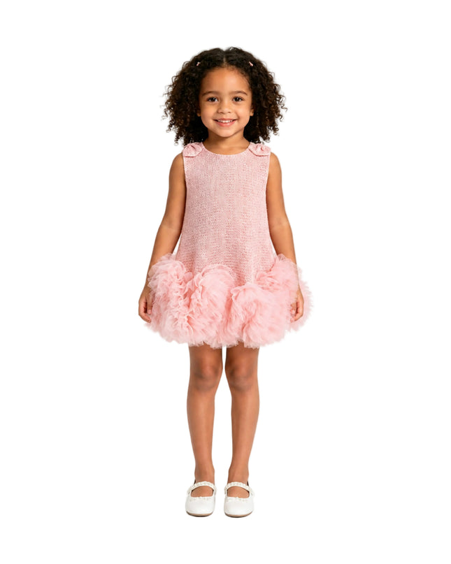 kids atelier mimi tutu Light Pink Kanya Ruffled Tulle Dress