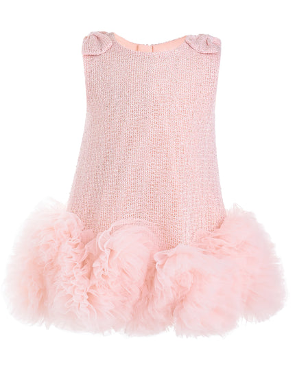 kids atelier mimi tutu Light Pink Kanya Ruffled Tulle Dress