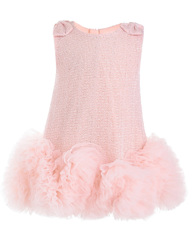 kids atelier mimi tutu Light Pink Kanya Ruffled Tulle Dress