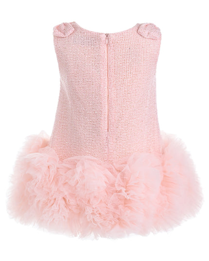 kids atelier mimi tutu Light Pink Kanya Ruffled Tulle Dress