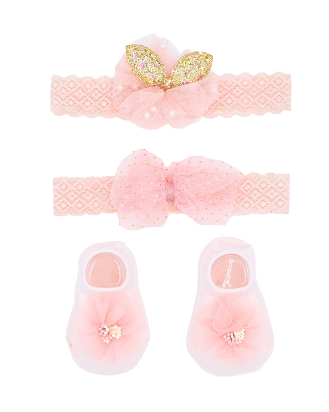 Lace Headband & Sock Gift Set