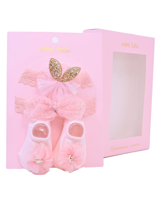 Lace Headband & Sock Gift Set