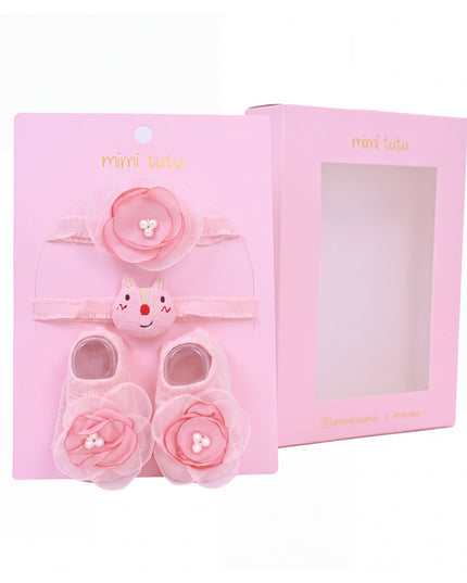 Kids atelier mimi tutu Little Blossoms Headband & Sock Gift Set