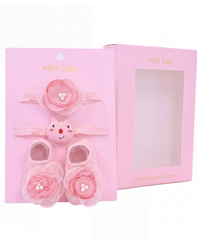 Kids atelier mimi tutu Little Blossoms Headband & Sock Gift Set