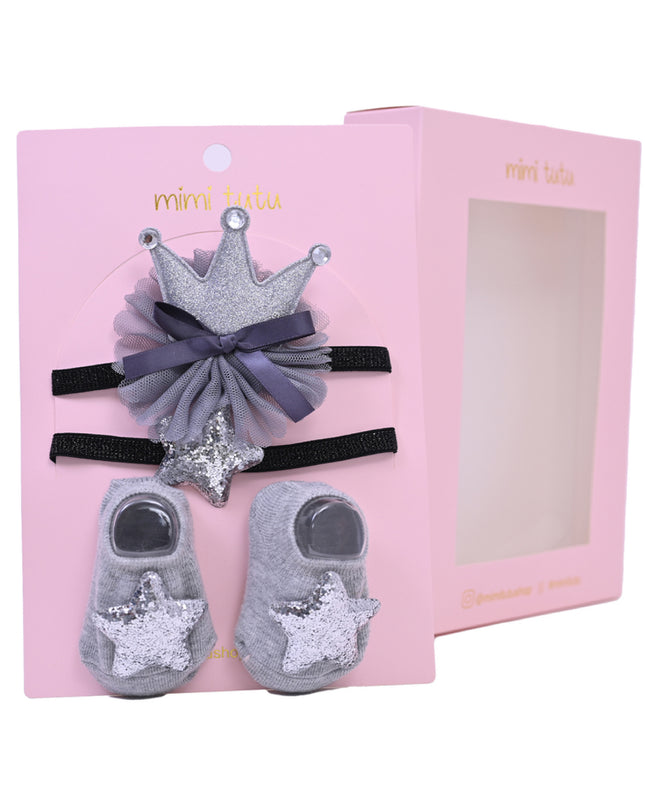 Kids atelier mimi tutu Little Blossoms Headband & Sock Gift Set
