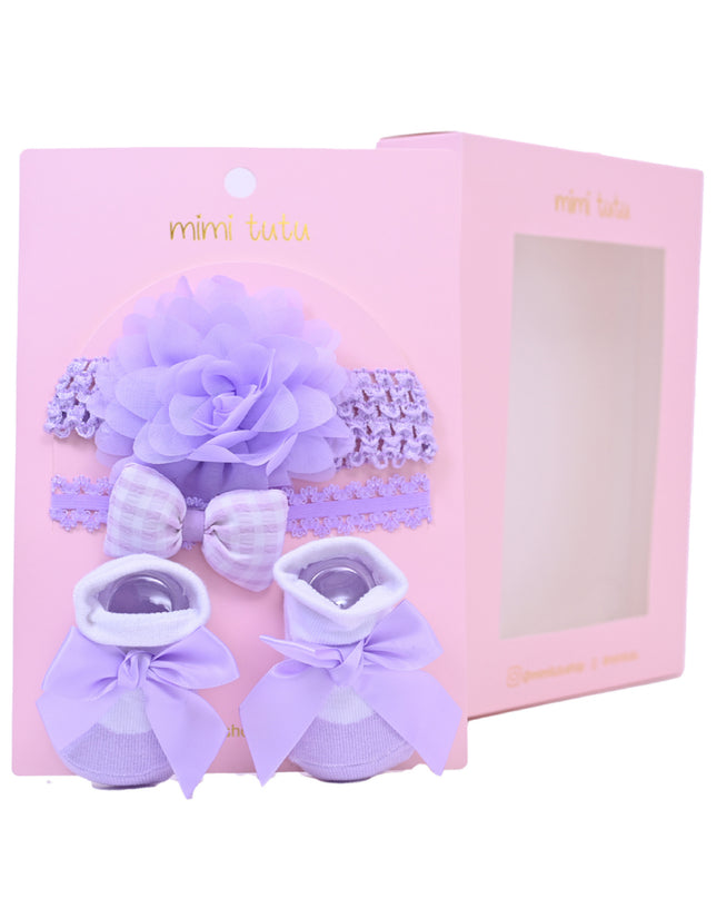 Kids atelier mimi tutu Little Blossoms Headband & Sock Gift Set