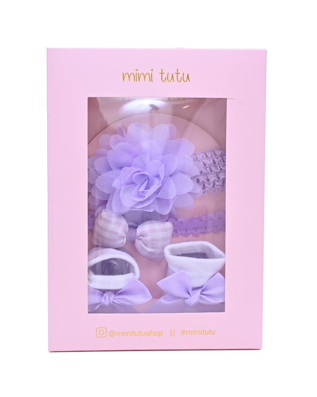 Kids atelier mimi tutu Little Blossoms Headband & Sock Gift Set