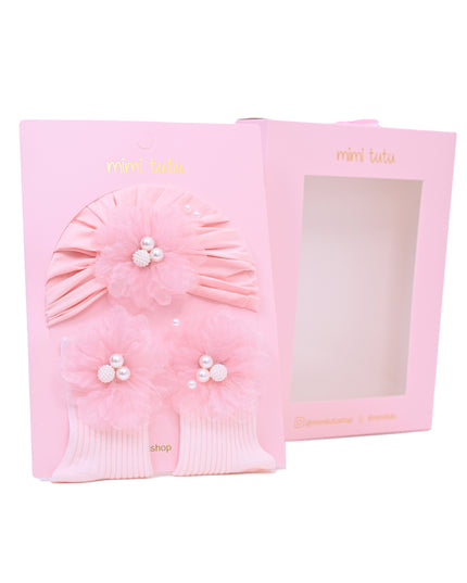 kids atelier mimi tutu Little Bloom Hat and Sock Gift Set