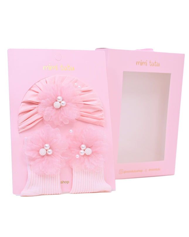 kids atelier mimi tutu Little Bloom Hat and Sock Gift Set