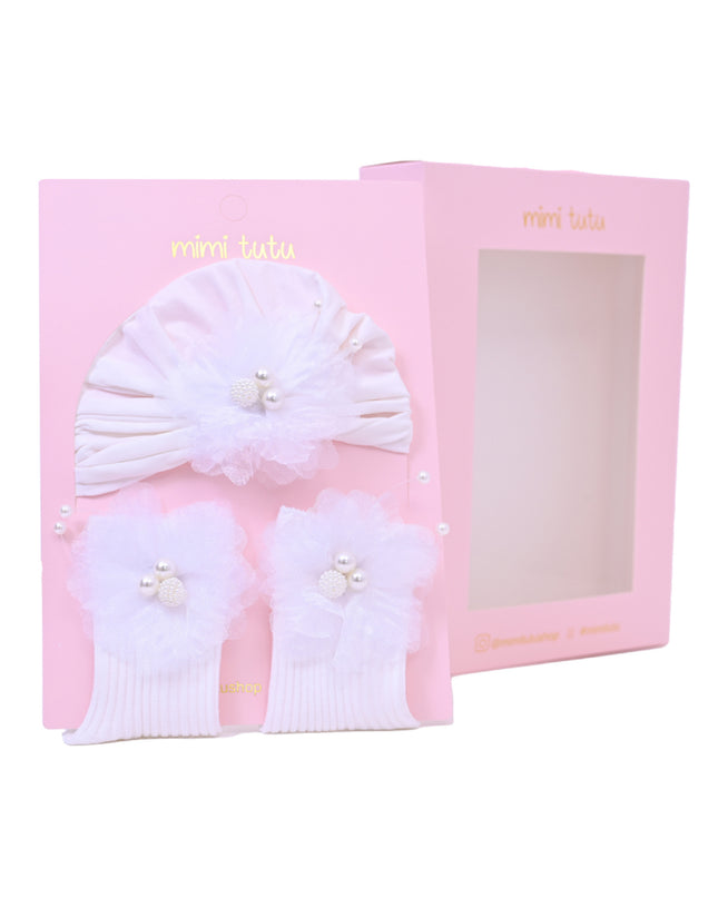 kids atelier mimi tutu Little Bloom Hat and Sock Gift Set