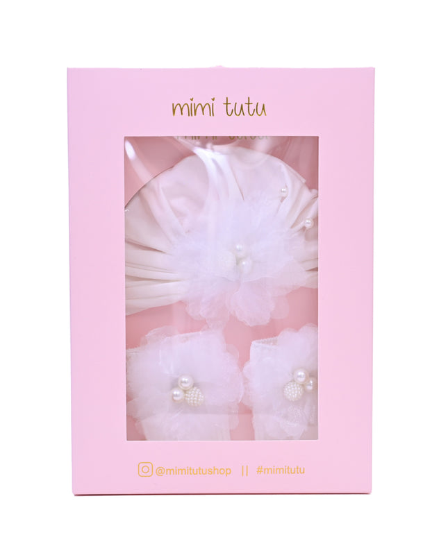 kids atelier mimi tutu Little Bloom Hat and Sock Gift Set