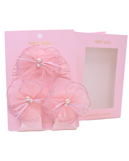 kids atelier mimi tutu Little Bloom Hat and Sock Gift Set