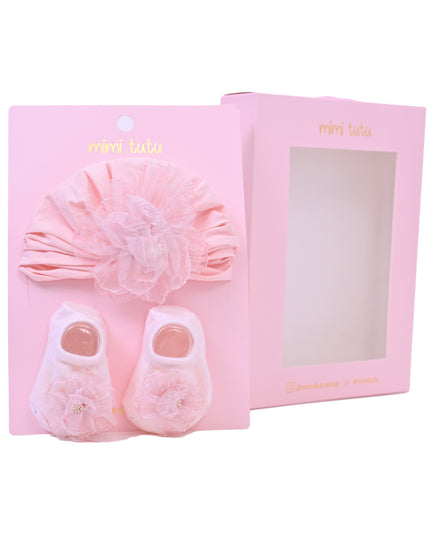 kids atelier mimi tutu Bow & Bloom Baby Hat Gift Set