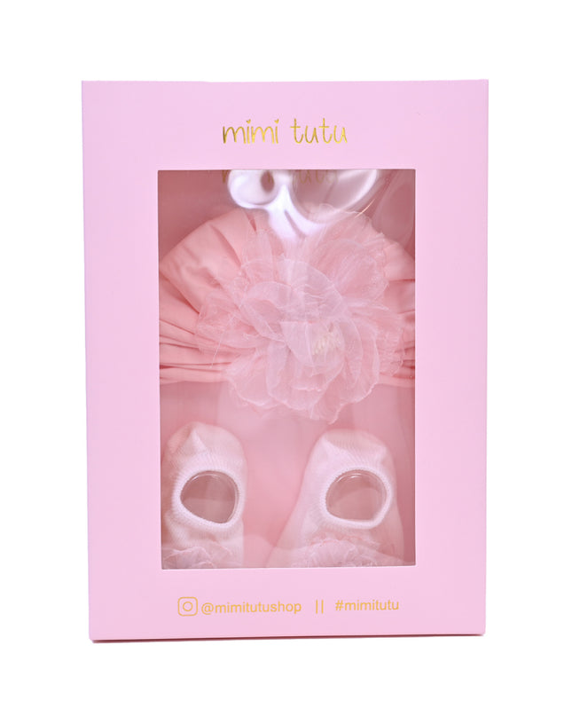 kids atelier mimi tutu Bow & Bloom Baby Hat Gift Set