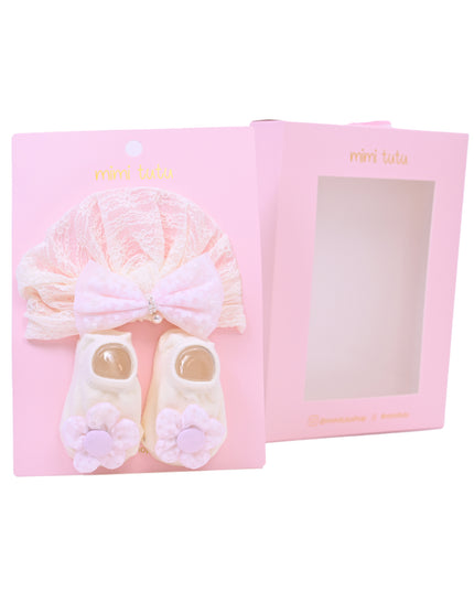 kids atelier mimi tutu Bow & Bloom Baby Hat Gift Set