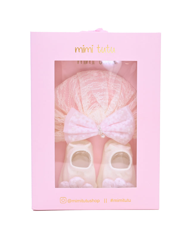 kids atelier mimi tutu Bow & Bloom Baby Hat Gift Set