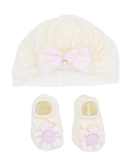 kids atelier mimi tutu Bow & Bloom Baby Hat Gift Set