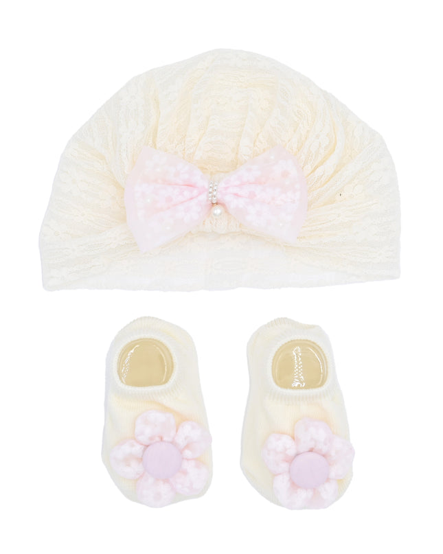 kids atelier mimi tutu Bow & Bloom Baby Hat Gift Set