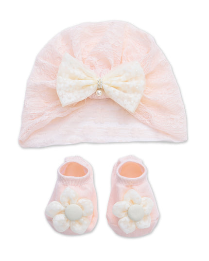 kids atelier mimi tutu Bow & Bloom Baby Hat Gift Set