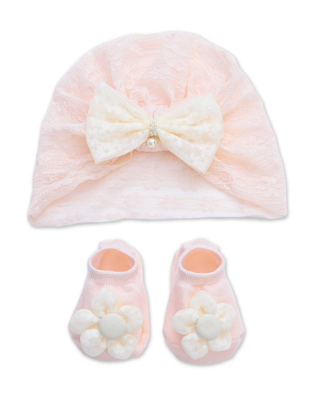 kids atelier mimi tutu Bow & Bloom Baby Hat Gift Set